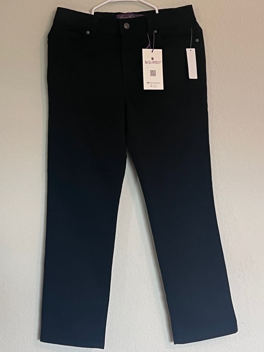 Stretch Black Jeans Amanda Original Slimming Jean by Gloria Vanderbilt 4P Short